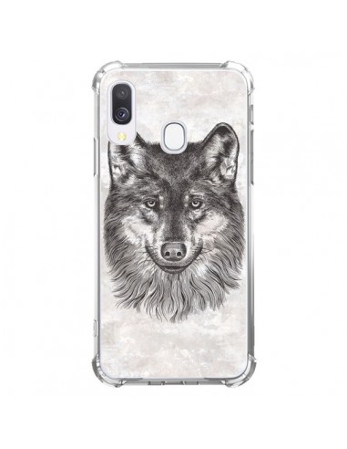 Coque Samsung Galaxy A40 Loup Gris - Rachel Caldwell