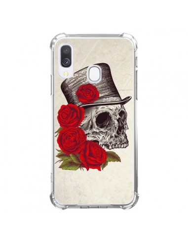 Coque Samsung Galaxy A40 Gentleman Crane Tête de Mort - Rachel Caldwell