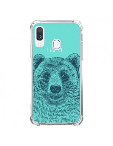 Coque Samsung Galaxy A40 Bear Ours I like You - Rachel Caldwell