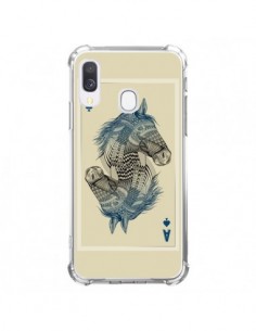 Coque Samsung Galaxy A40 Cheval Carte Jeu Horse As -...