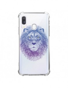 Coque Samsung Galaxy A40 Lion Animal Transparente -...