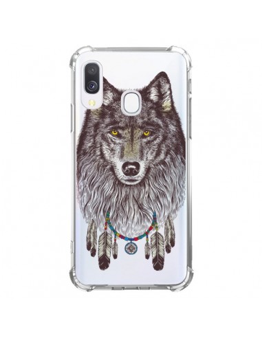Coque Samsung Galaxy A40 Loup Wolf Attrape Reves Transparente - Rachel Caldwell