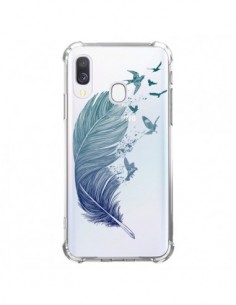 Coque Samsung Galaxy A40 Plume Feather Fly Away...