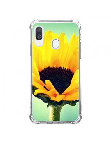 Coque Samsung Galaxy A40 Tournesol Zoom Fleur - R Delean