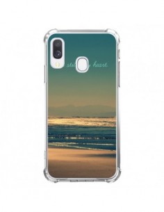 Coque Samsung Galaxy A40 Be still my heart Mer Sable...
