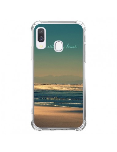 Coque Samsung Galaxy A40 Be still my heart Mer Sable Beach Ocean - R Delean
