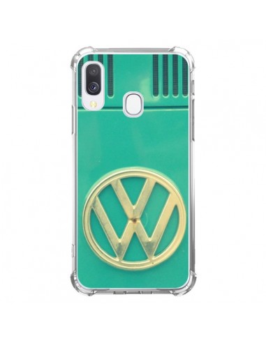 Coque Samsung Galaxy A40 Groovy Van Hippie VW Bleu - R Delean