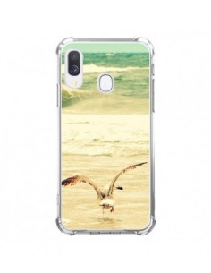 Coque Samsung Galaxy A40 Mouette Mer Ocean Sable Plage...
