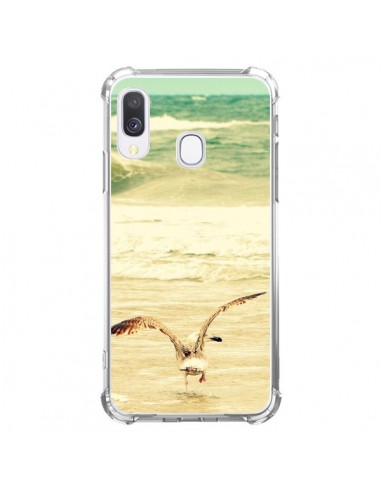 Coque Samsung Galaxy A40 Mouette Mer Ocean Sable Plage Paysage - R Delean