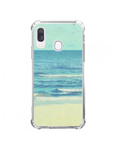 Coque Samsung Galaxy A40 Life good day Mer Ocean Sable Plage Paysage - R Delean