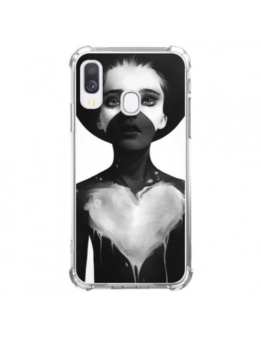 Coque Samsung Galaxy A40 Fille Coeur Hold On - Ruben Ireland