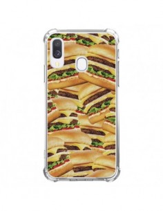 Coque Samsung Galaxy A40 Burger Hamburger Cheeseburger -...