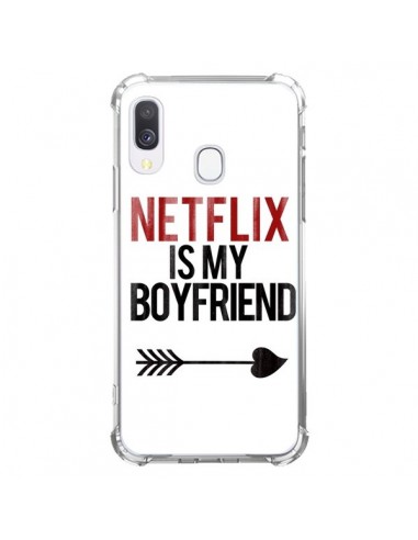 Coque Samsung Galaxy A40 Netflix is my Boyfriend - Rex Lambo