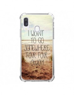 Coque Samsung Galaxy A40 I want to go somewhere - Sylvia...