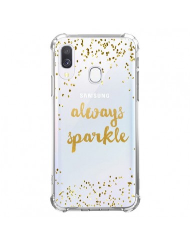 Coque Samsung Galaxy A40 Always Sparkle, Brille Toujours Transparente - Sylvia Cook