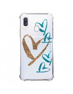 Coque Samsung Galaxy A40 Coeurs Heart Love Amour...