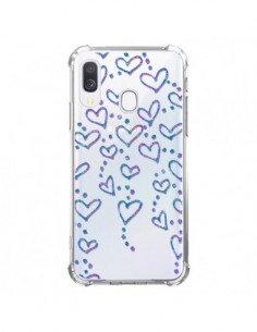 Coque Samsung Galaxy A40 Floating hearts coeurs flottants...