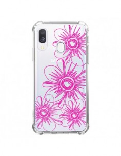 Coque Samsung Galaxy A40 Spring Flower Fleurs Roses...
