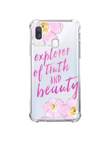 Coque Samsung Galaxy A40 Explorer of Truth and Beauty Transparente - Sylvia Cook