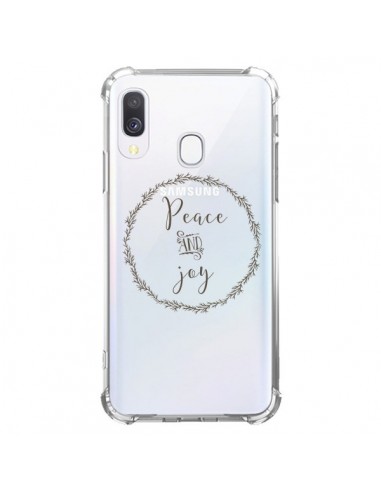 Coque Samsung Galaxy A40 Peace and Joy, Paix et Joie Transparente - Sylvia Cook