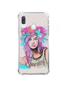 Coque Samsung Galaxy A40 Femme Mannequin Barbara Palvin -...