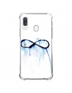 Coque Samsung Galaxy A40 Forever You and Me Love - Sara...