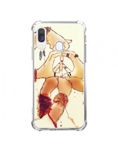 Coque Samsung Galaxy A40 Peace and Love - Sara Eshak