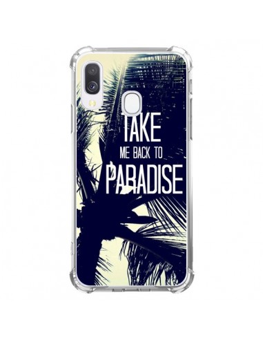 Coque Samsung Galaxy A40 Take me back to paradise USA Palmiers - Tara Yarte