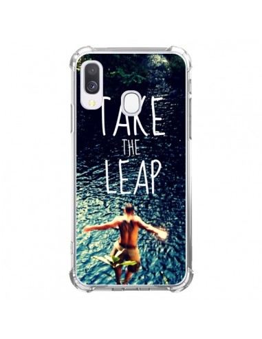 Coque Samsung Galaxy A40 Take the leap Saut - Tara Yarte