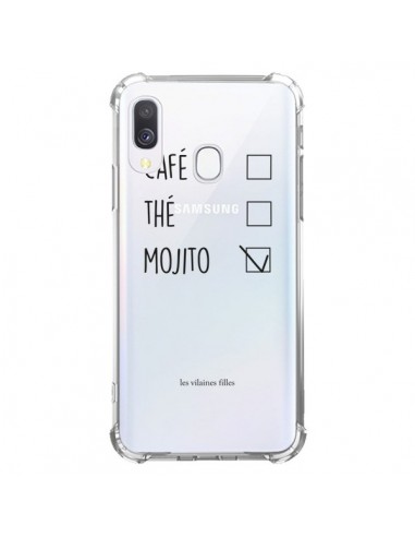 Coque Samsung Galaxy A40 Café, Thé et Mojito Transparente - Les Vilaines Filles