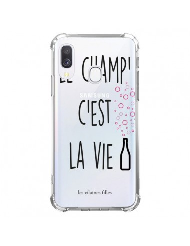 Coque Samsung Galaxy A40 Le Champ, c'est la Vie Transparente - Les Vilaines Filles