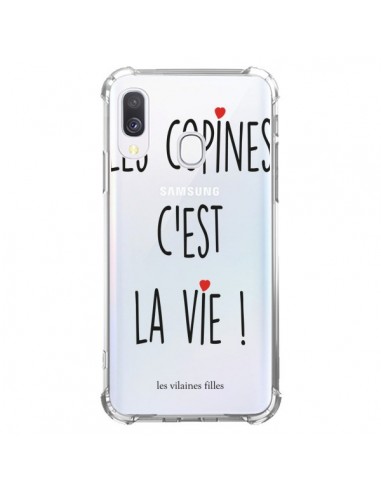 Coque Samsung Galaxy A40 Les copines, c'est la vie Transparente - Les Vilaines Filles