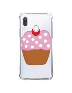 Coque Samsung Galaxy A40 Cupcake Cerise Transparente -...