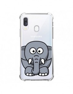 Coque Samsung Galaxy A40 Elephant Animal Transparente -...
