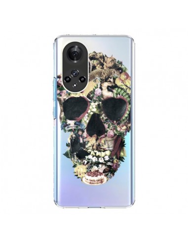 Coque Honor 50 et Huawei Nova 9 Skull Vintage Tête de Mort Transparente - Ali Gulec