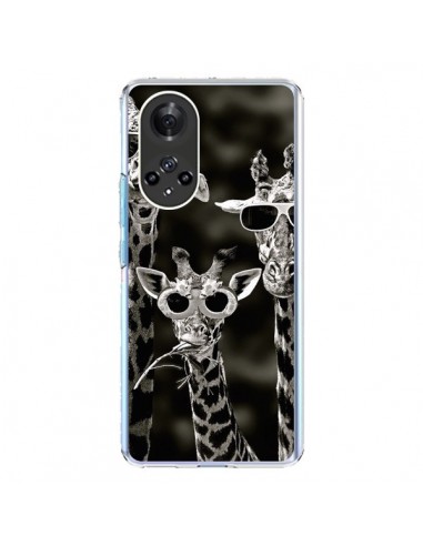 Coque Honor 50 et Huawei Nova 9 Girafe Swag Lunettes Familiy Giraffe - Asano Yamazaki
