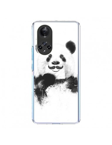 Coque Honor 50 et Huawei Nova 9 Funny Panda Moustache Movember - Balazs Solti