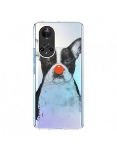 Coque Honor 50 et Huawei Nova 9 Clown Bulldog Dog Chien...