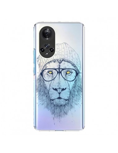 Coque Honor 50 et Huawei Nova 9 Cool Lion Swag Lunettes Transparente - Balazs Solti