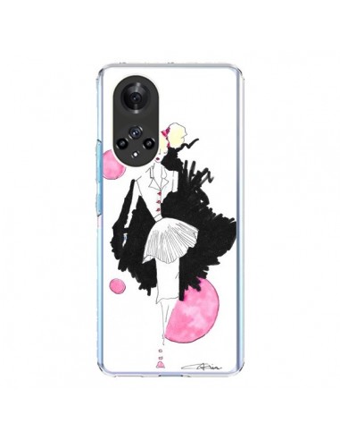 Coque Honor 50 et Huawei Nova 9 Demoiselle Femme Fashion Mode Rose - Cécile