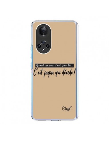 Coque Honor 50 et Huawei Nova 9 C'est Papa qui Décide Beige - Chapo