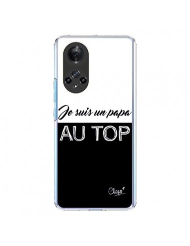 Coque Honor 50 et Huawei Nova 9 Je suis un Papa au Top Noir - Chapo