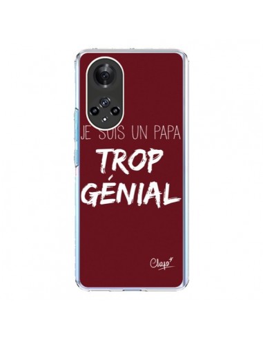 Coque Honor 50 et Huawei Nova 9 Je suis un Papa trop Génial Rouge Bordeaux - Chapo