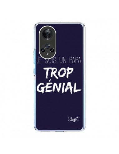 Coque Honor 50 et Huawei Nova 9 Je suis un Papa trop Génial Bleu Marine - Chapo