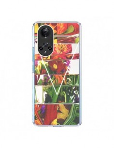 Coque Honor 50 et Huawei Nova 9 Facke Flowers Fleurs -...