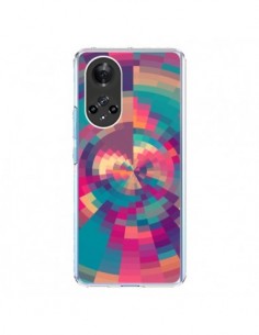 Coque Honor 50 et Huawei Nova 9 Spirales de Couleurs Rose...