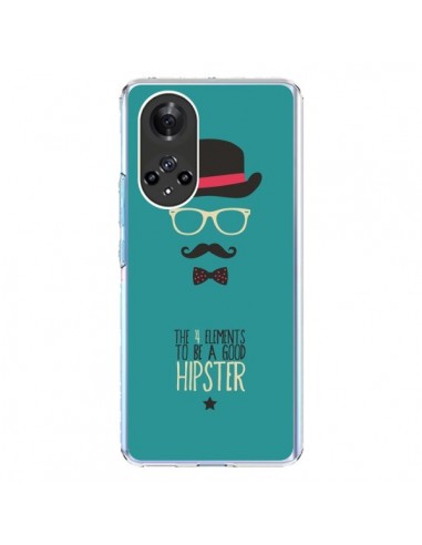 Coque Honor 50 et Huawei Nova 9 Chapeau, Lunettes, Moustache, Noeud Papillon To Be a Good Hipster - Eleaxart