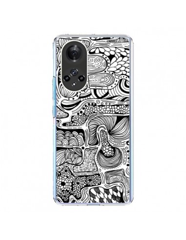 Coque Honor 50 et Huawei Nova 9 Reflejo Reflet Noir et Blanc - Eleaxart