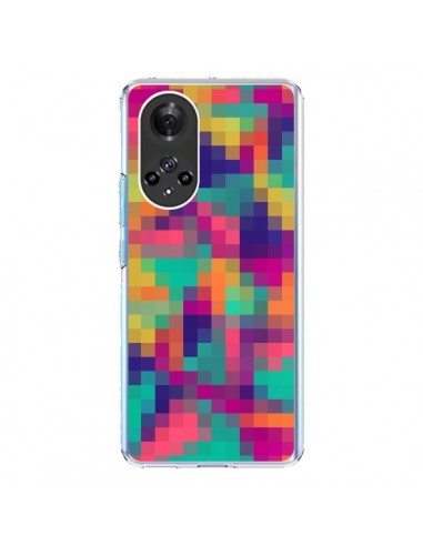 Coque Honor 50 et Huawei Nova 9 Exotic Mosaic Pixels Azteque - Eleaxart