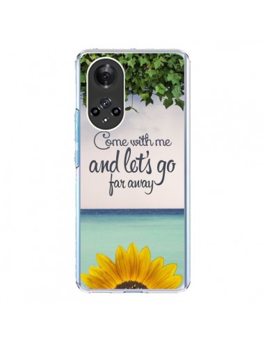 Coque Honor 50 et Huawei Nova 9 Let's Go Far Away Flower Fleur Tournesol - Eleaxart